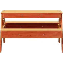 MAISON EXCLUSIVE - Table de pique-nique pour enfants cire marron bois massif pin