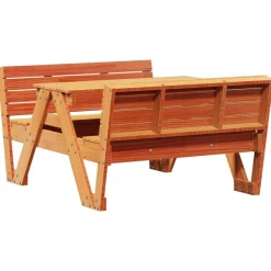 MAISON EXCLUSIVE - Table de pique-nique pour enfants cire marron bois massif pin
