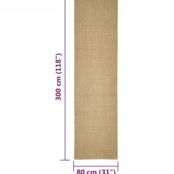 MAISON EXCLUSIVE - Tapis en sisal pour griffoir 80x300 cm