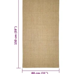 MAISON EXCLUSIVE - Tapis en sisal pour griffoir 80x150 cm