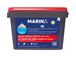 MARINA - Chlore choc sachets hydrosolubles sos eau verte et trouble 2 kg