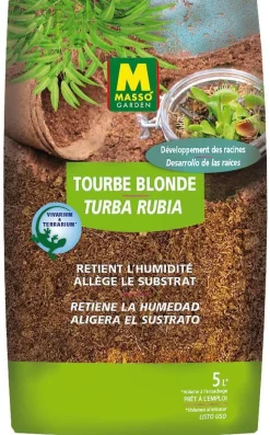 MASSO - Tourbe blonde : sac 5L