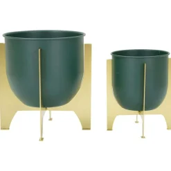 MAURO FERRETTI - Set de 2 cache-pots en métal coloré grent shet