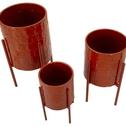 MAURO FERRETTI - Set de 3 cache-pots en métal archy