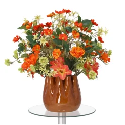 MAXIFLEUR - Bouquet artificiel dans vase tulipe caroline monaco 55 cm