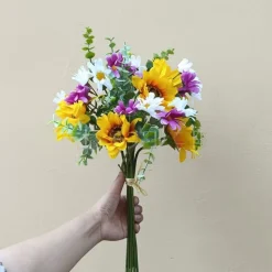 MCBOSON - Bouquet de tournesols artificiels