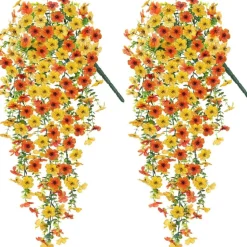 MCBOSON - Fleurs plastiques artificielles pour phalaenopsis 2 pièces