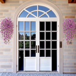 MCBOSON - Fleurs plastiques artificielles pour phalaenopsis 2 pièces