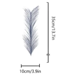 MCBOSON - Herbe de pampa artificielle pour 100 pièces blanches