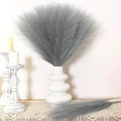 MCBOSON - Herbe de pampa artificielle pour 100 pièces beiges