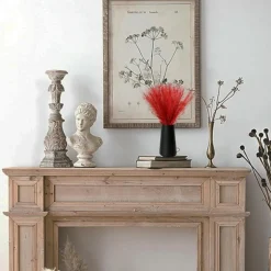 MCBOSON - Plumes de roseau simulées pour rouge 100 pièces