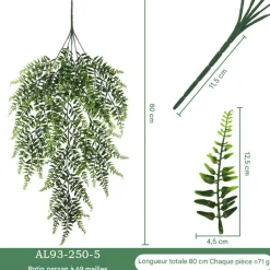 MCBOSON - Vignes de fougã¨res artificielles 6 articles