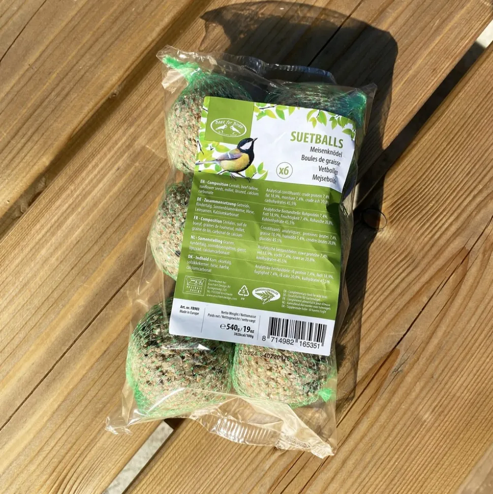 MES COURSES EN VRAC - Boules de graisse pour oiseaux - lot de 6