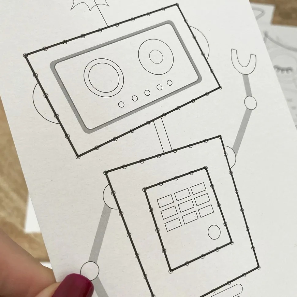 MES COURSES EN VRAC - Cartes à coudre blanches - 8 design