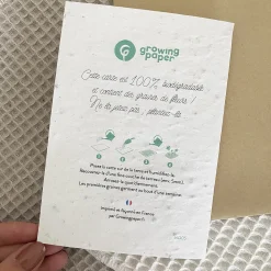 MES COURSES EN VRAC - Carte ensemencée à planter - bonne année