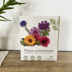 MES COURSES EN VRAC - Coffret : je fais pousser mes fleurs comestibles bio