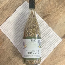 MES COURSES EN VRAC - Kit mangeoire bouteille de vin + graines