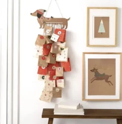 MES COURSES EN VRAC - Kit pour faire son propre calendrier de l'avent en kraft - motif chien