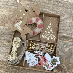 MES COURSES EN VRAC - Kit d'emballage cadeaux (étiquettes, stickers, décorations, cordelettes) de no ël