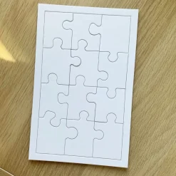 MES COURSES EN VRAC - Puzzle vierge à personnaliser - 12 pièces