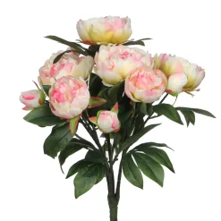 MICA - Bouquet pivoines mila, rose clair 55 cm