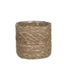 MICA - Panier Atlantic Marron H12xD12 cm