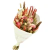 NATURALYS - Bouquet de fleurs séchées dandy rose orange 50 cm