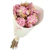 NATURALYS - Bouquet de fleurs séchées rose 50 cm