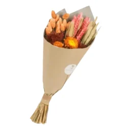 NATURALYS - Bouquet de fleurs séchées happy orange 50 cm