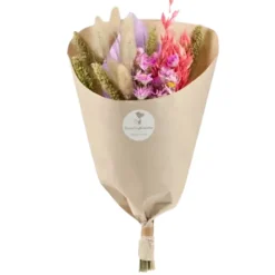 NATURALYS - Bouquet de fleurs séchées dining lilas 35 cm