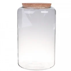 NATURALYS - Terrarium verre déco avec bouchon mia 19x30