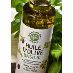 NATURELLEMENT NINON - Huile d'olive extra vierge basilic bio - naturellement ninon