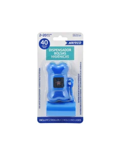 NAYECO - 4 porte-sacs + 2 rouleaux de 20 sacs couleurs assorties