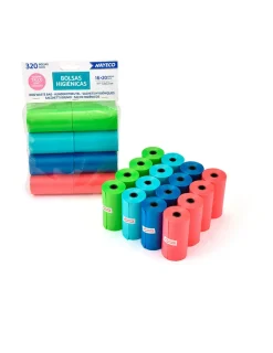 NAYECO - Sacs hygiéniques à l'arme talc 16 rouleaux de 20 sacs