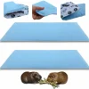 NEO SOLVO - Lot de 2 - tapis pour cochon d'inde et lapin en polaire 70 x 35 cm - polaire absorbant, lavable en machine, economique