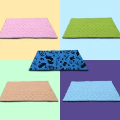 NEO SOLVO - Lot de 4 - tapis qui remplace la litière pour cochon d'inde et lapin - absorbant, imperméable, passe en machine 120 x 60 cm