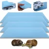 NEO SOLVO - Lot de 4 - tapis pour cochon d'inde et lapin en polaire 70 x 35 cm - polaire absorbant, lavable en machine, economique