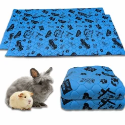 NEO SOLVO - Lot de 2 - tapis qui remplace la litière pour cochon d'inde et lapin - absorbant, imperméable, passe en machine 70 x 35 cm