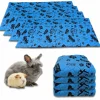 NEO SOLVO - Lot de 4 - tapis qui remplace la litière pour cochon d'inde et lapin - absorbant, imperméable, passe en machine 140 x 70 cm