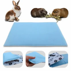 NEO SOLVO - Tapis pour cochon d'inde et lapin en polaire - 60 x 50 cm - polaire absorbant, lavable en machine, economique et ecologique