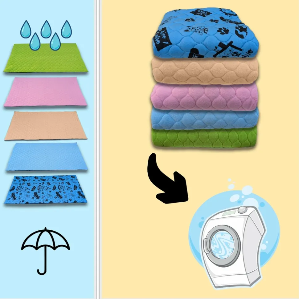 NEO SOLVO - Tapis qui remplace la litière pour cochon d'inde et lapin - absorbant, imperméable, passe en machine - 70 x 35 cm