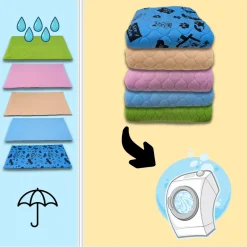 NEO SOLVO - Tapis qui remplace la litière pour cochon d'inde et lapin - absorbant, imperméable, passe en machine - 60 x 50 cm