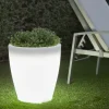 NEW GARDEN - Pot lumineux violeta 40 smarttech, recharge solaire ou usb, avec telecommande