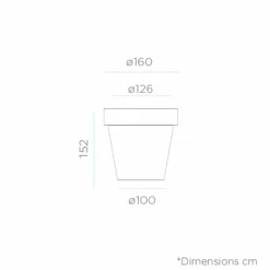 NEWGARDEN - Pot lumineux magnolia 160 lumière blanche froide par câble ø160x152cm