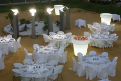 NEWGARDEN - Pot lumineux magnolia 160 solaire+batterie rechargeable led rgb avec télécommande ø160x152cm