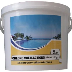 Nmp chlore lent multi-fonctions galet 250g 5kg - chlore multi-actions 250