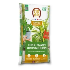 OR BRUN - Terreau plantes vertes et fleuries d'intérieur - or brun - obrtpv20n - 20 l