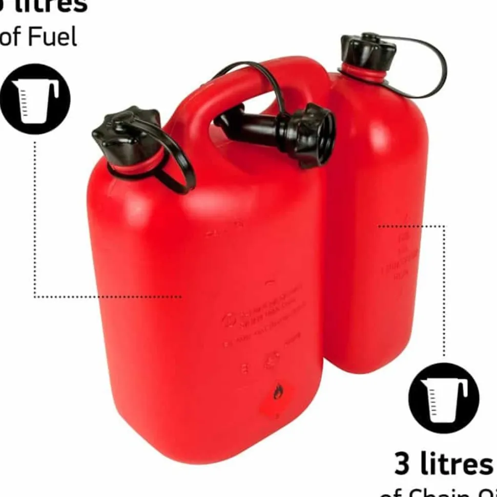 OREGON - Bidon double essence/huile 5 l et 3 l