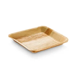 PACOVIS - Assiettes jetables en palmier - lot de 25 - 17 x 17 cm