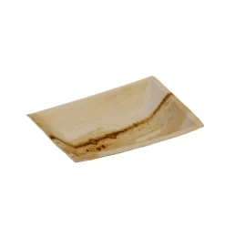 PACOVIS - Assiettes jetables en palmier - lot de 25 - 12 x 17 cm